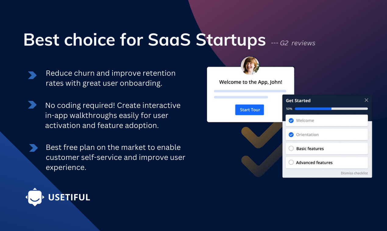 Usetiful gratis onboarding om te vechten - Boost -functie -adoptie & aan boord gemakkelijk, geen code nodig media 2