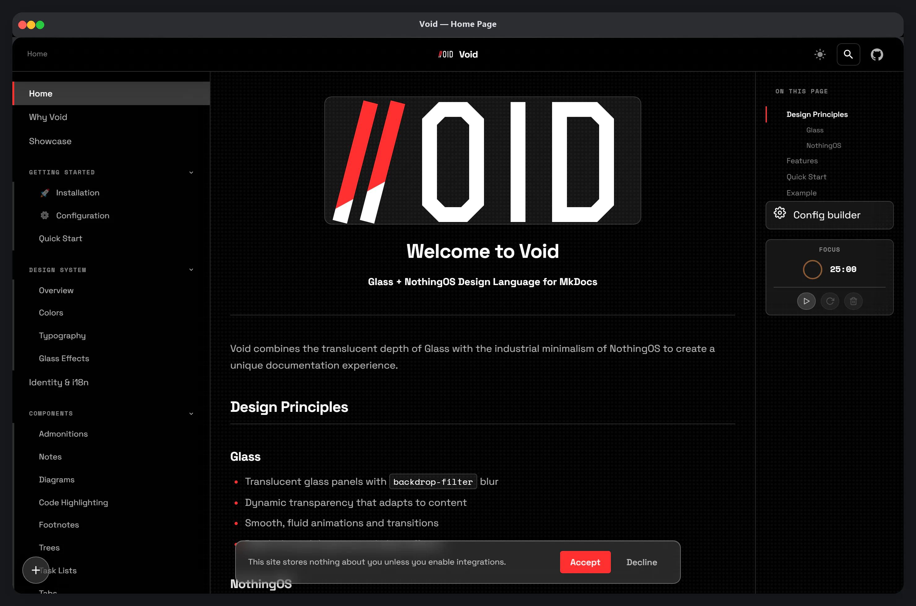 Void Documentation gallery image