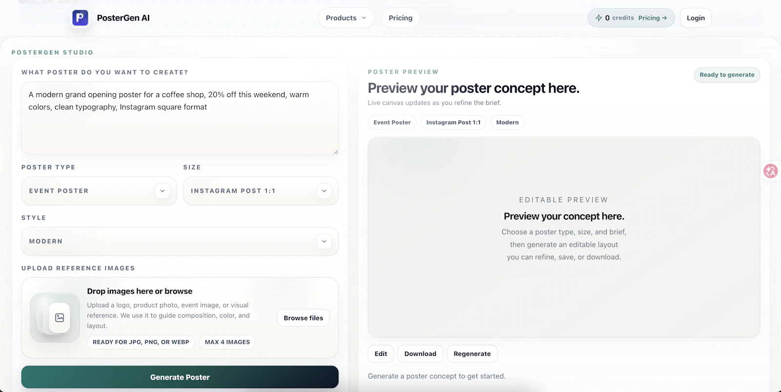 postergenai screenshot 1