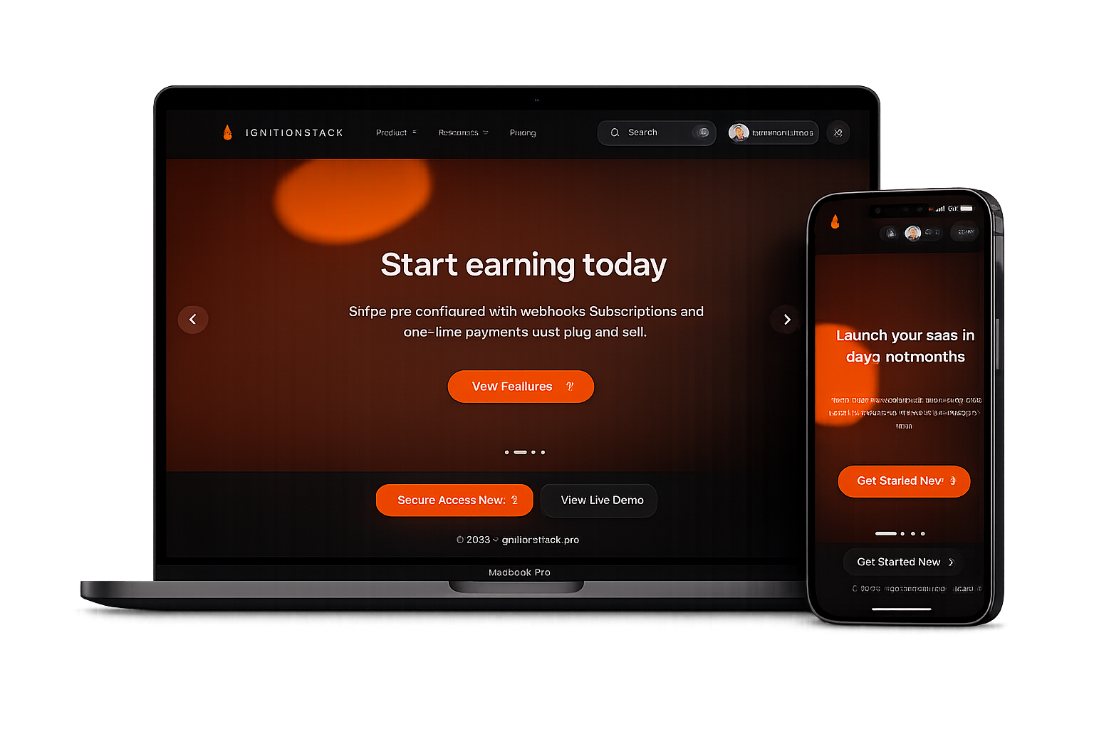 IgnitionStack - Product Hunt launch logo