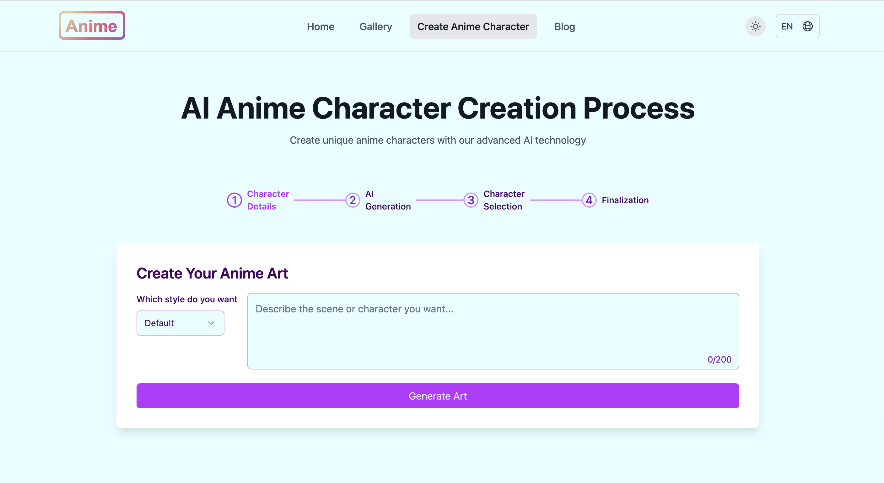 AI Anime Generator gallery image