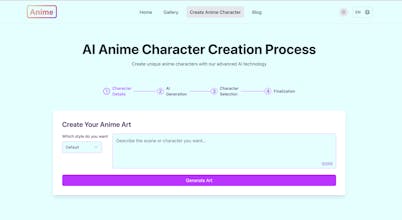 AI Anime Generator gallery image