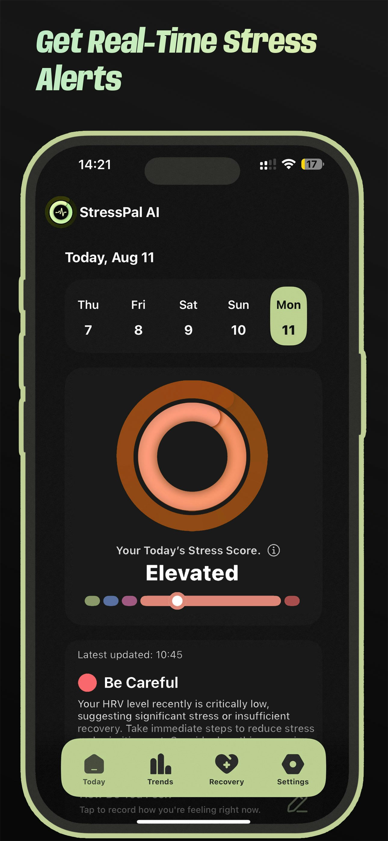 ストレスパルAI-ストレストラッカー - Apple Watchをストレスモニターに変えますメディア2