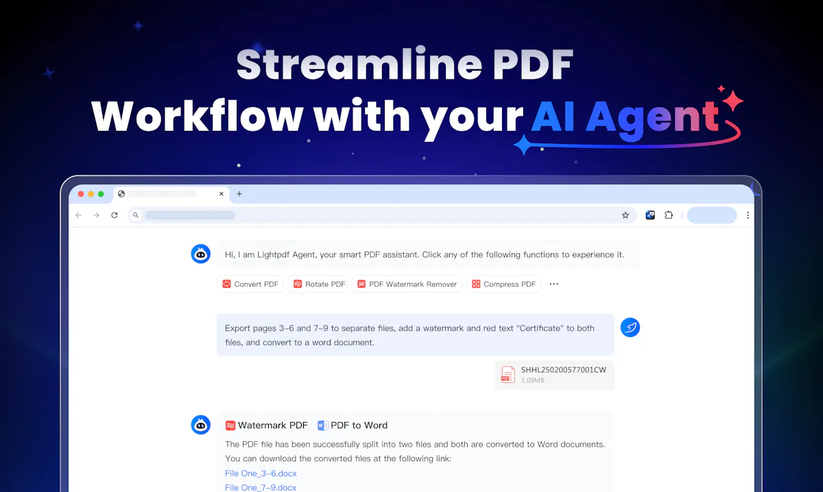 LightPDF AI Agent