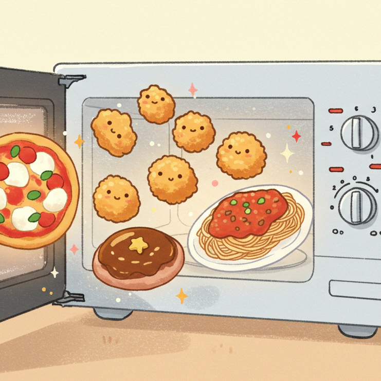 Microwave Time Saver: CuteCalc logo - Product Hunt launch