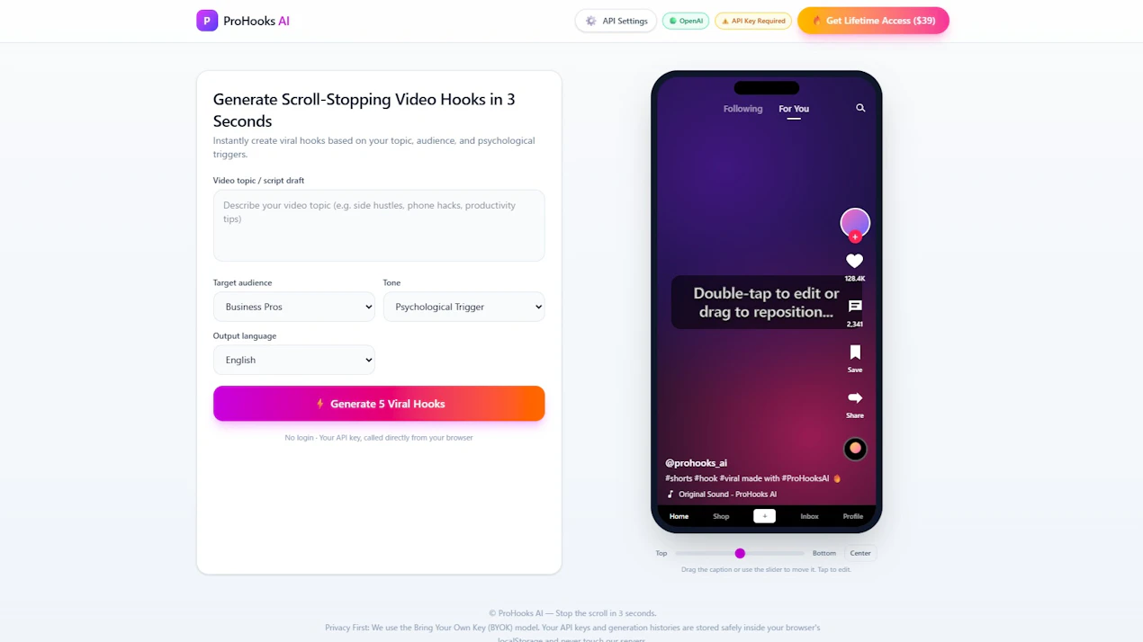 ProHooks AI product