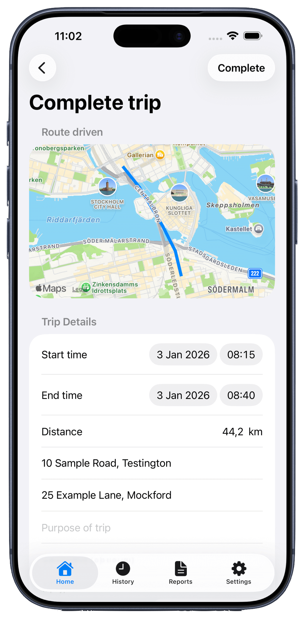 Mileage Journal - Screenshot 2 showing product features and functionality