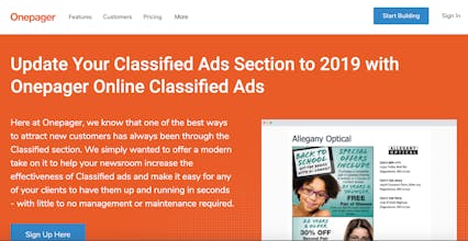 Onepager Online Classified Ads gallery image