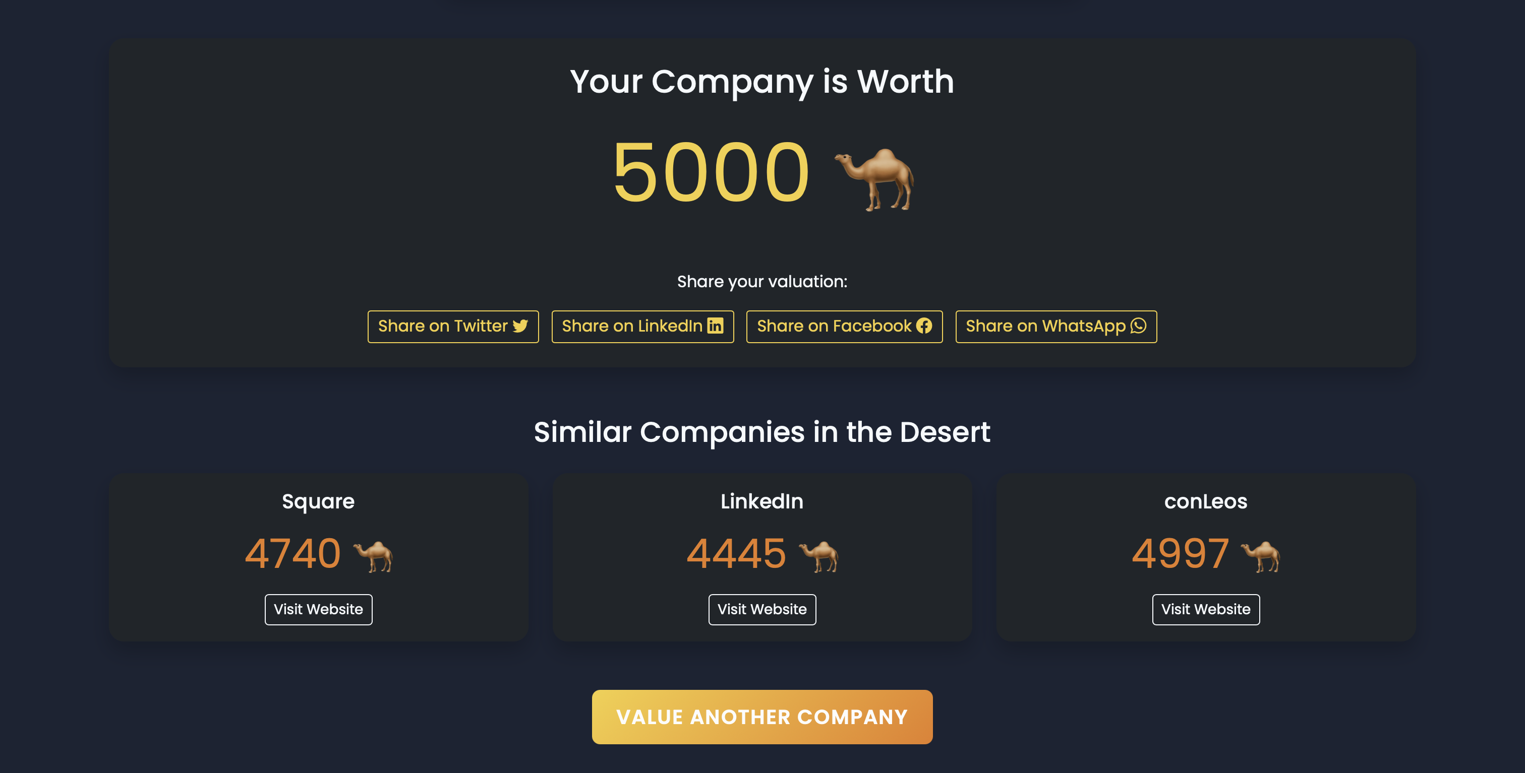 Mídia 2 de CamelValuation.com
