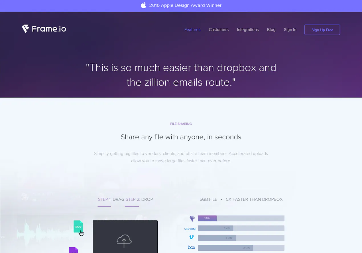 Frame.io product