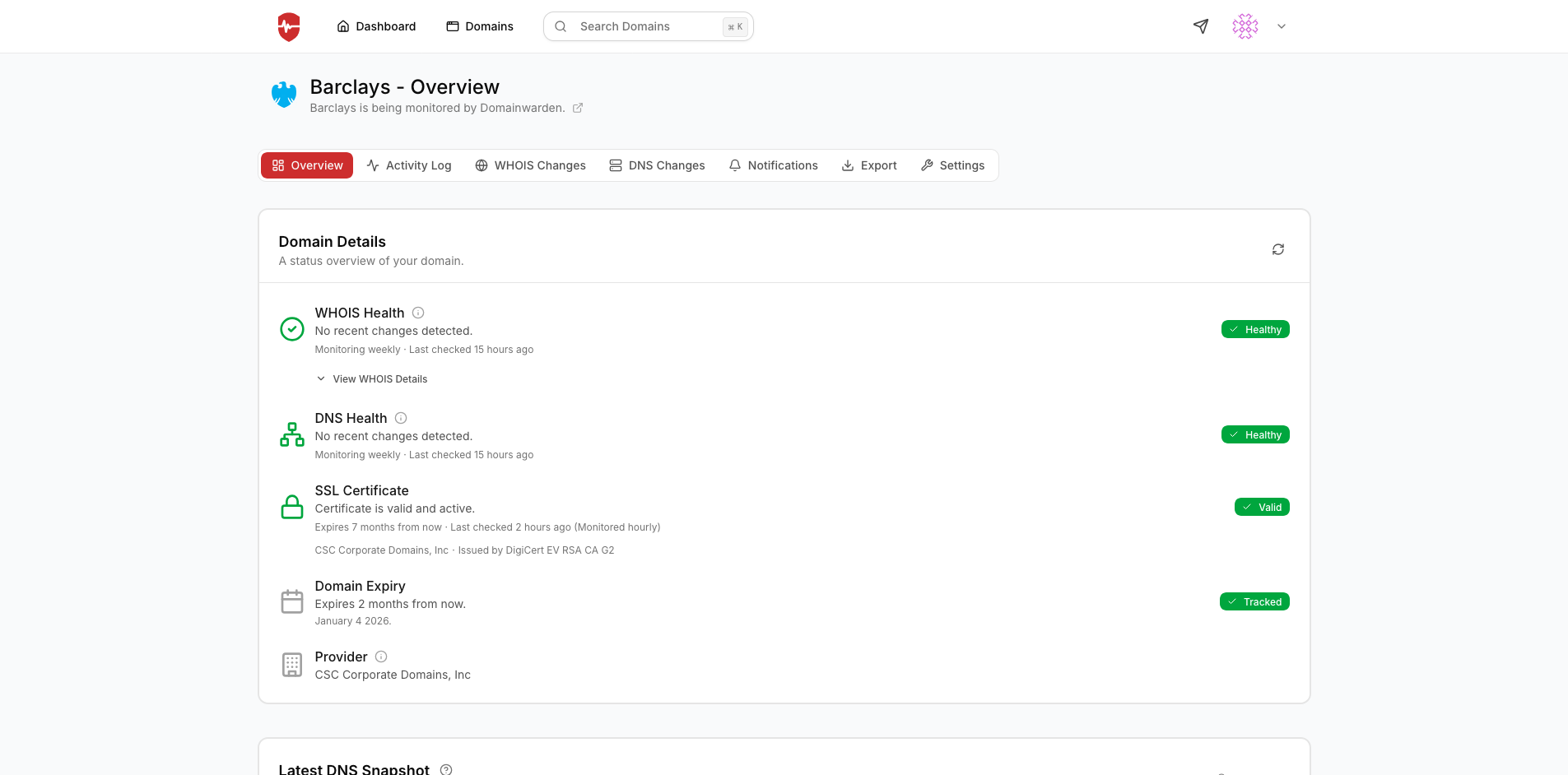 Domainwarden gallery image