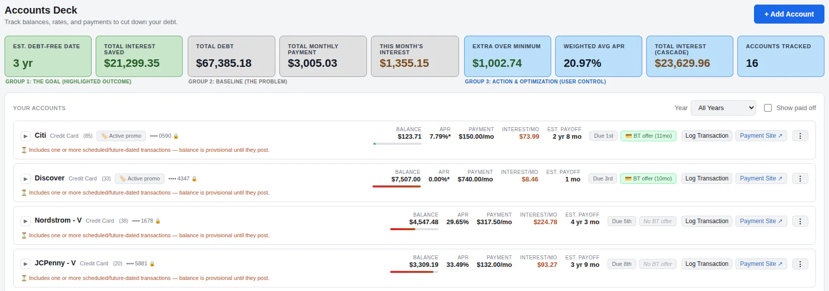 CutTheCard Debt Tracker & Payoff Planner gallery image