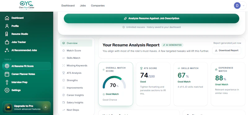 OwnYourCareer by OYC Labs  screenshot 5