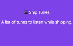 🎧 Ship Tunes media 2