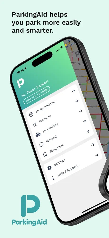 Parkingaid : 공원 더 똑똑한 - 실시간으로 사용 가능한 주차를 발견하십시오. 미디어 1