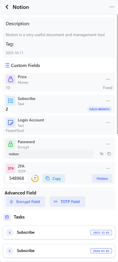 CabMemo - Screenshot 4 showing product features and functionality