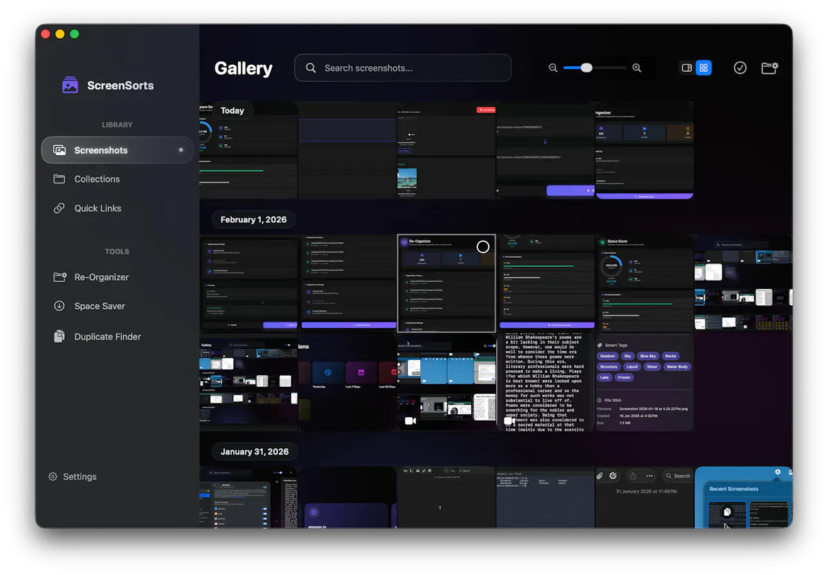 ScreenSorts