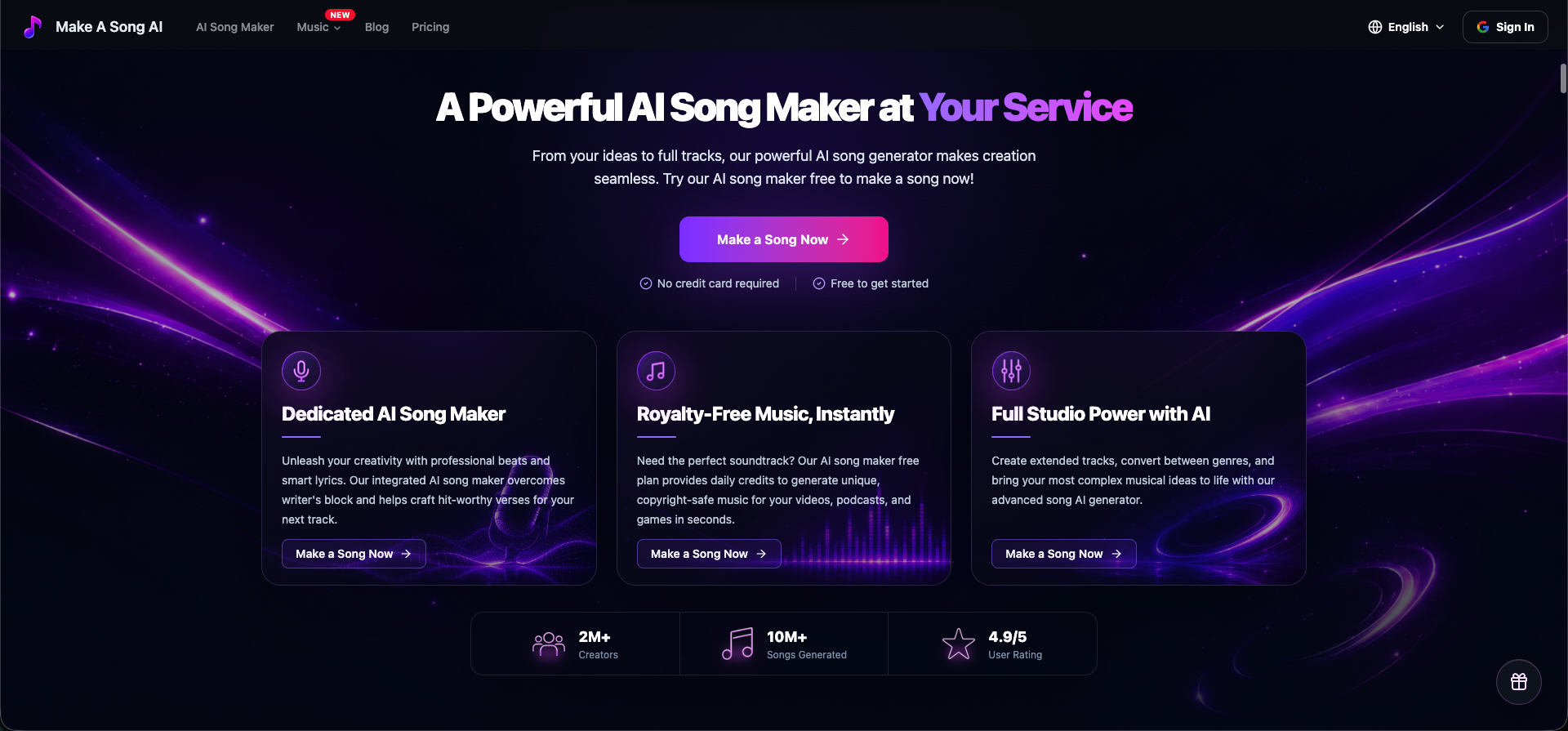 Make A Song AI gallery image