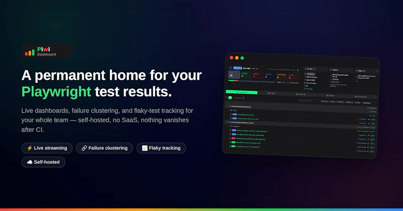 Piwi Dashboard screenshot 1