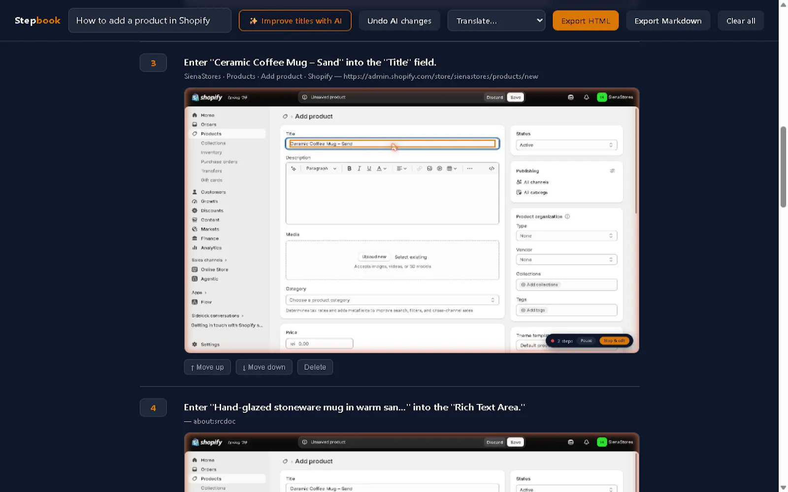 Stepbook screenshot 5