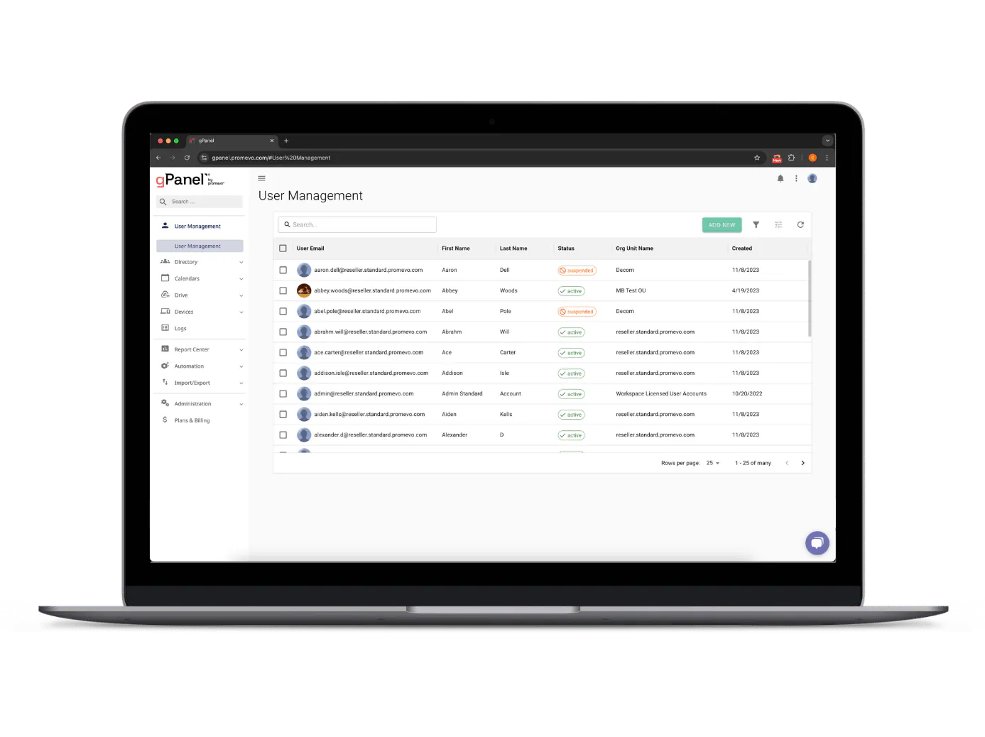 gPanel for Google Workspace gallery image