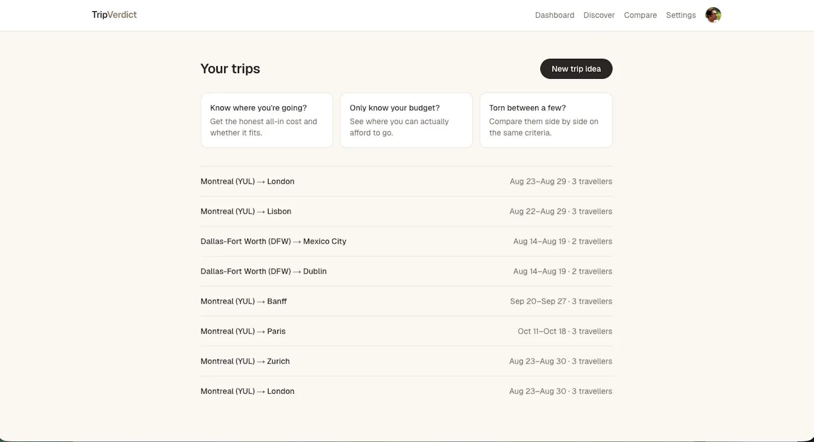 TripVerdict screenshot 3