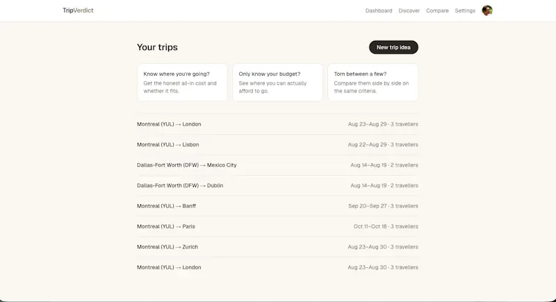 TripVerdict screenshot 3