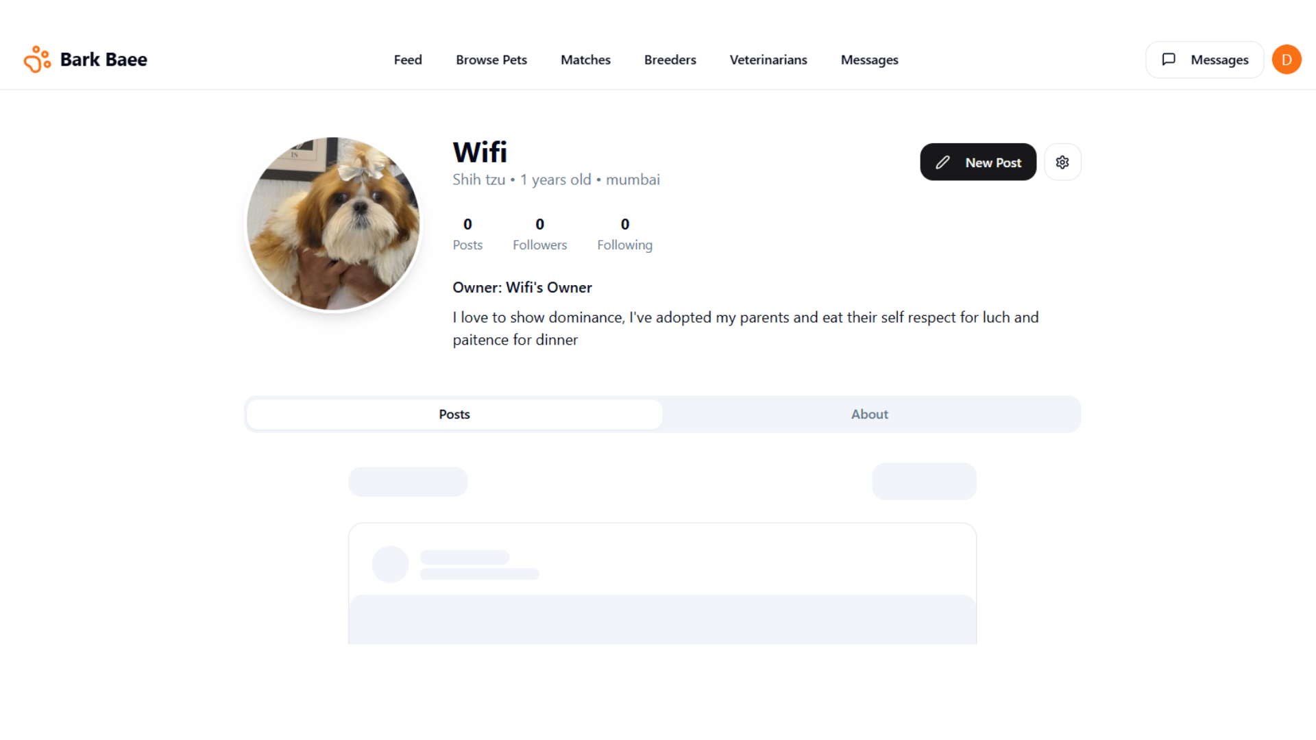 Mídia 2 de Casca Baee - Mídia social para animais de estimação com recursos pawsome