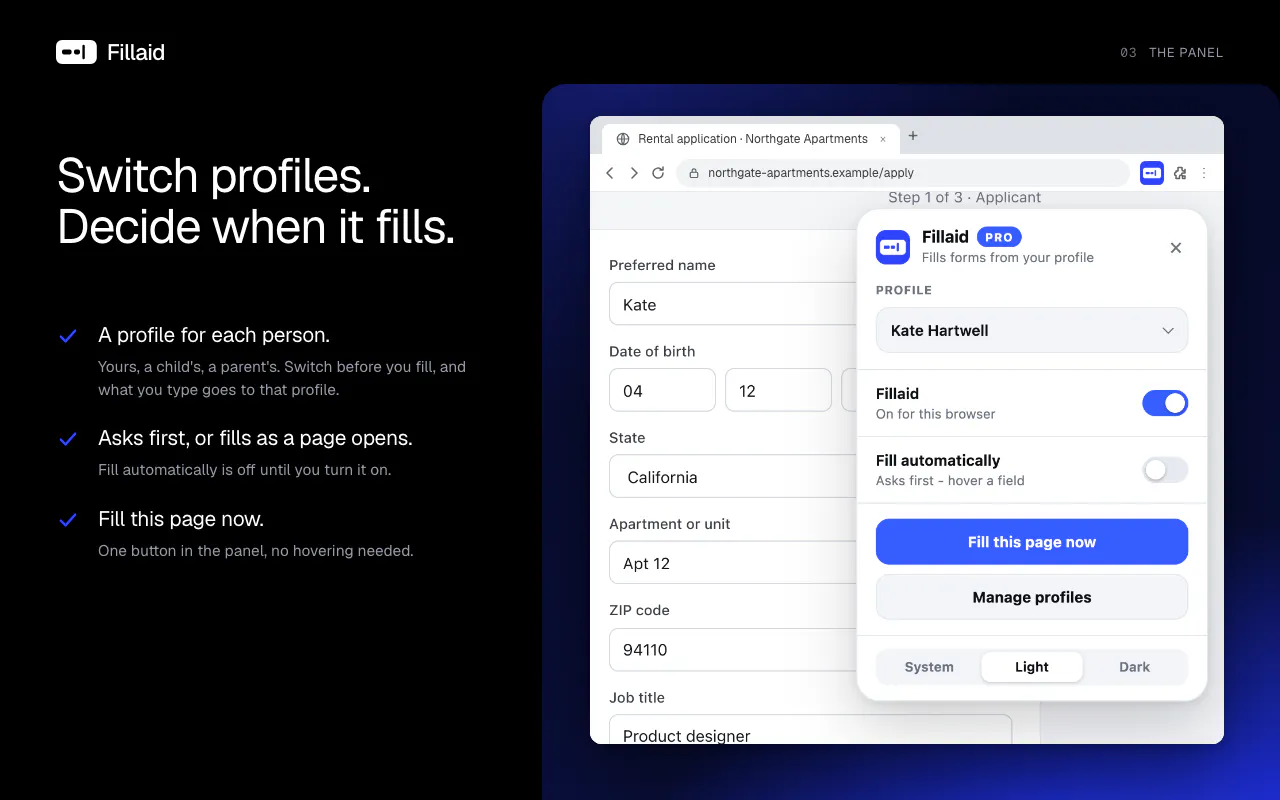 Fillaid - AI Form Filler gallery image