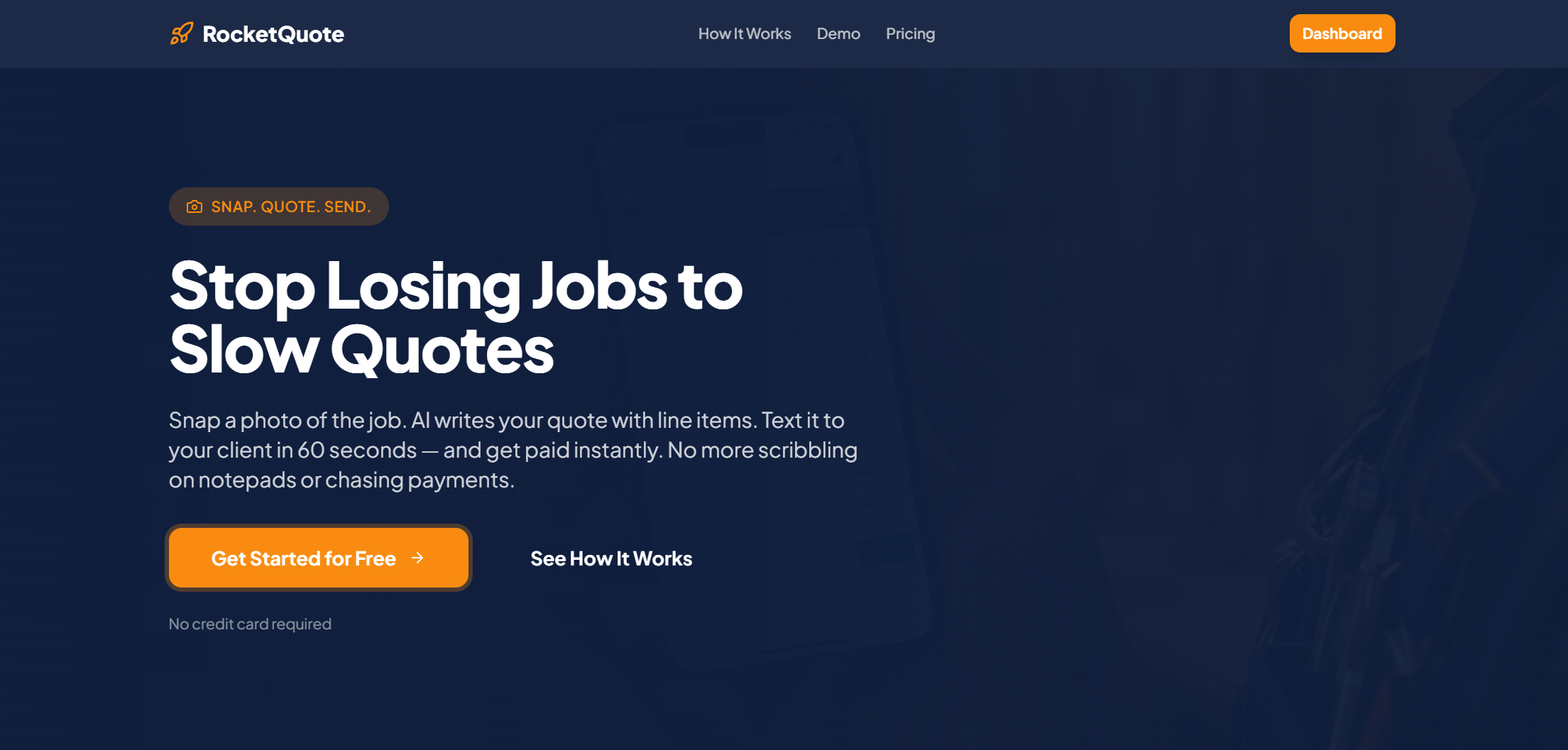 RocketQuote gallery image