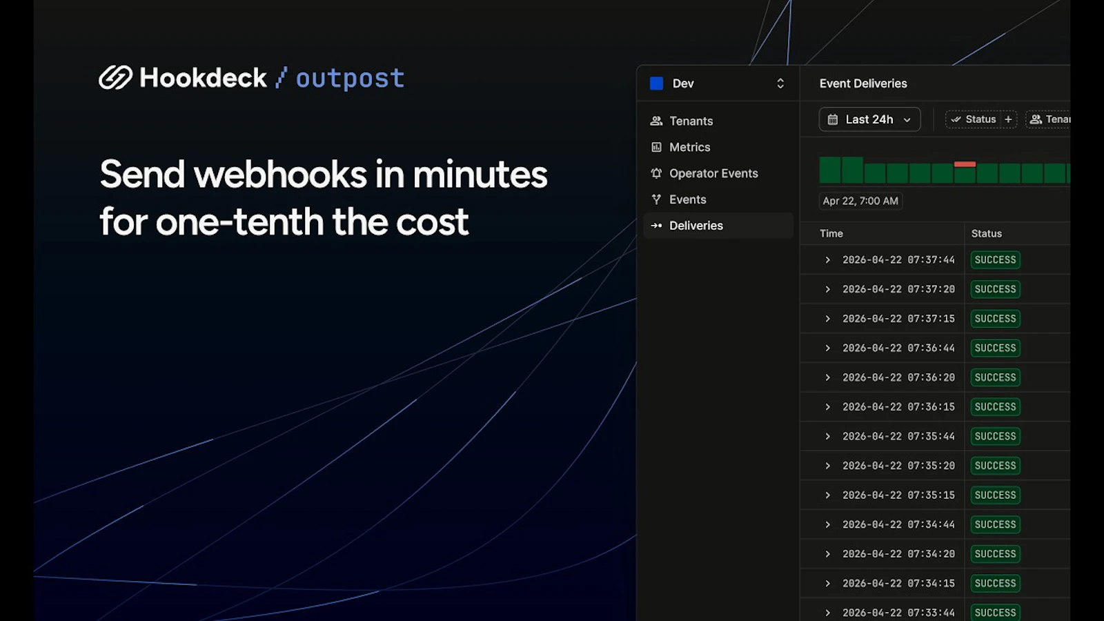 Hookdeck Outpost screenshot 1 (video preview)