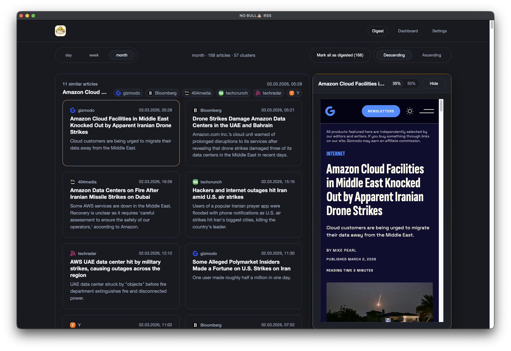 No Bullshit RSS gallery image