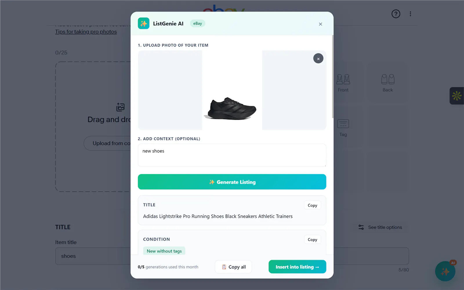 ListGenie AI screenshot 1