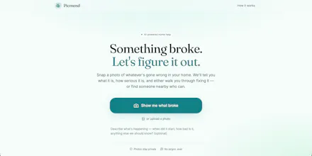Picmend — Snap a photo, fix what broke gallery image