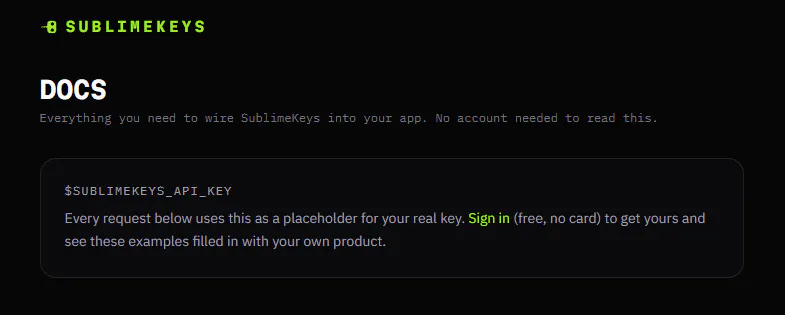 SublimeKeys gallery image
