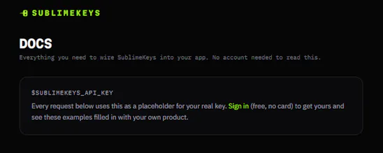 SublimeKeys gallery image