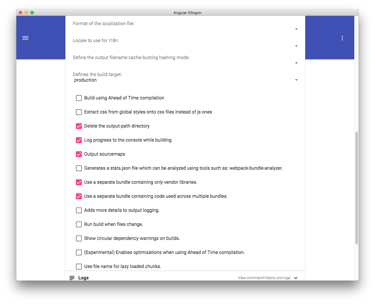 Angular Klingon gallery image