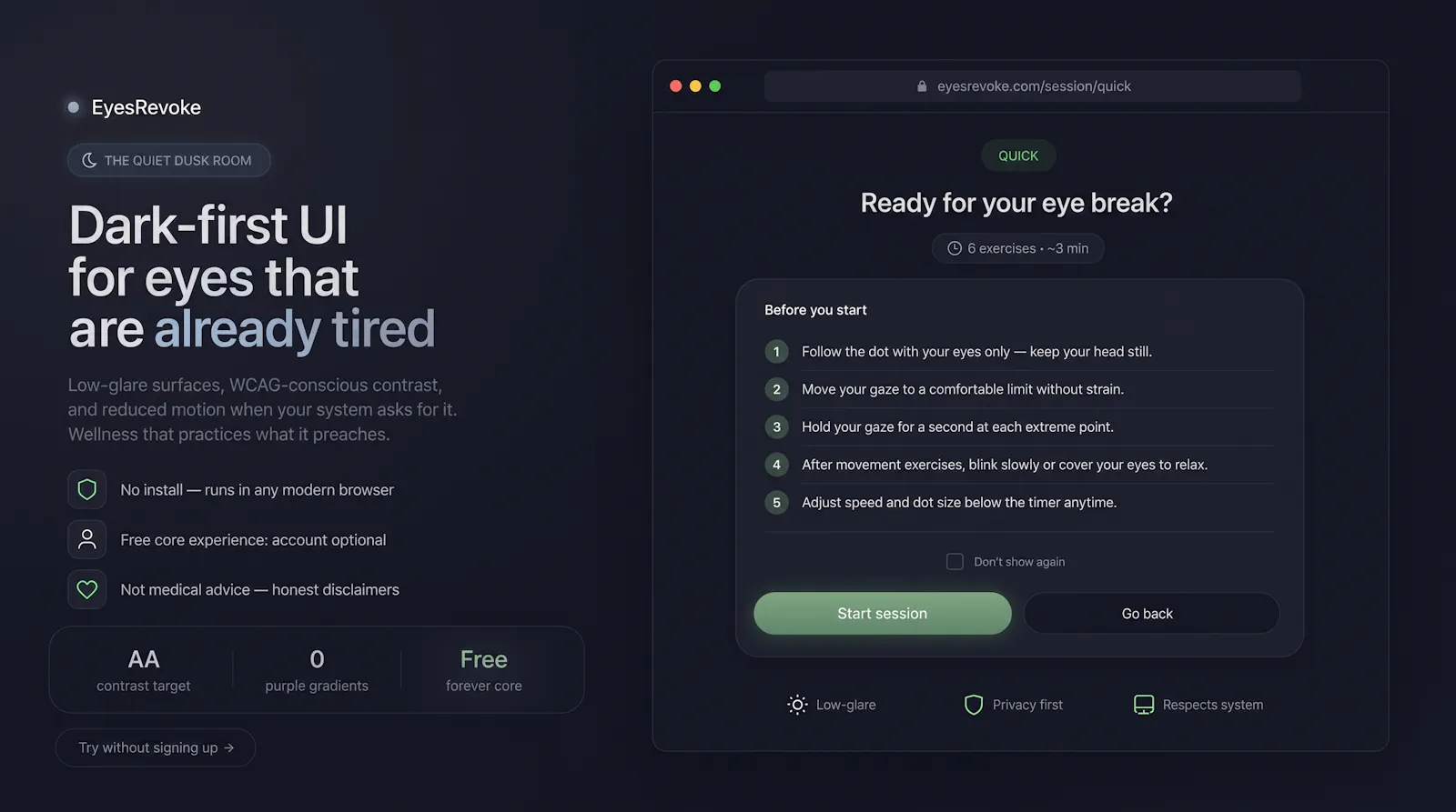 EyesRevoke screenshot 2