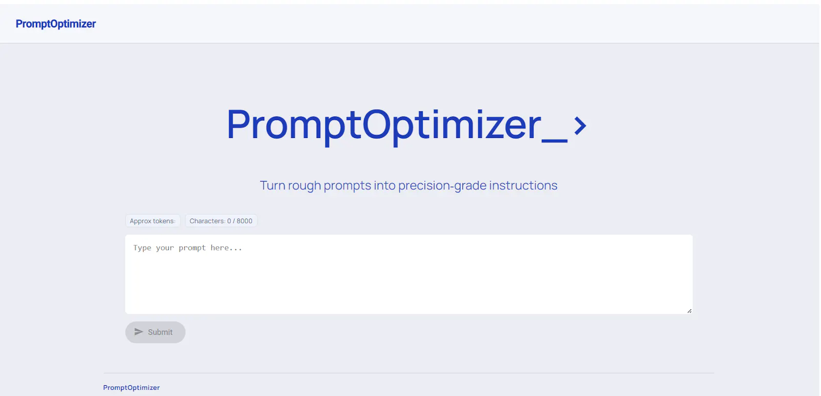 PromptOptimizer screenshot 1