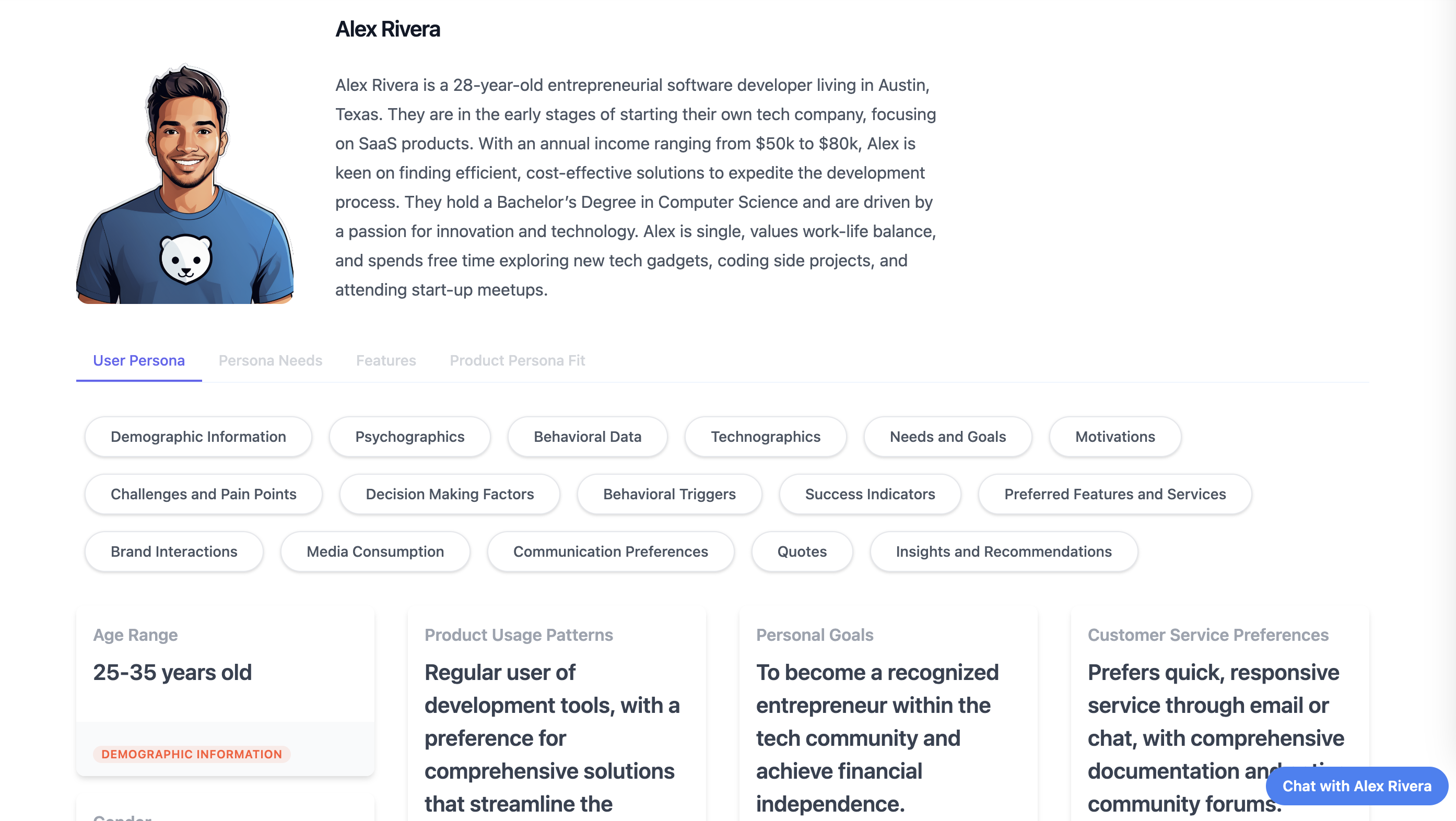 Personabuilder.co / costruisci le tue persone - Insights Person Generation & Marketing. media 4