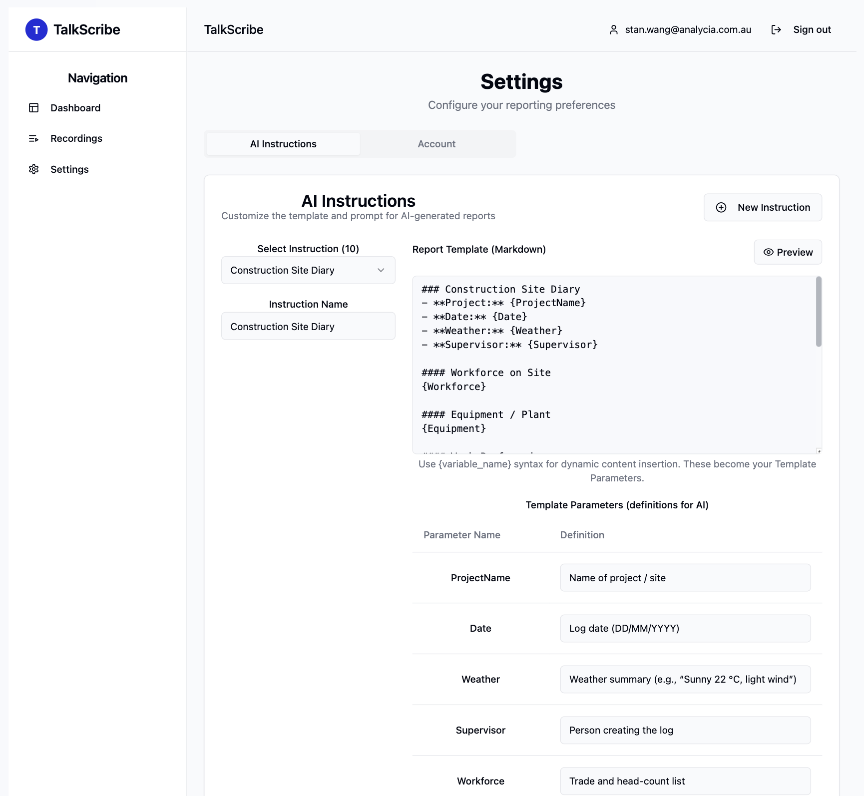 Talkscribe - Erstellen formelle Berichte, ohne einen Finger zu heben Medien 3