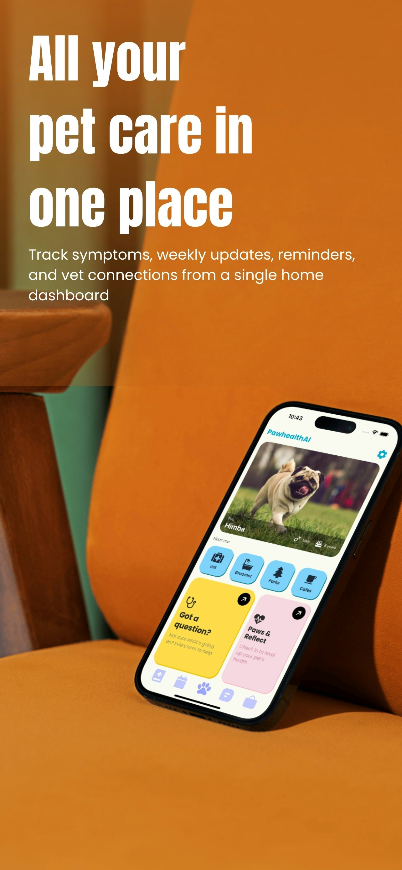 Pawhealth AI - Main screenshot showing features and interface