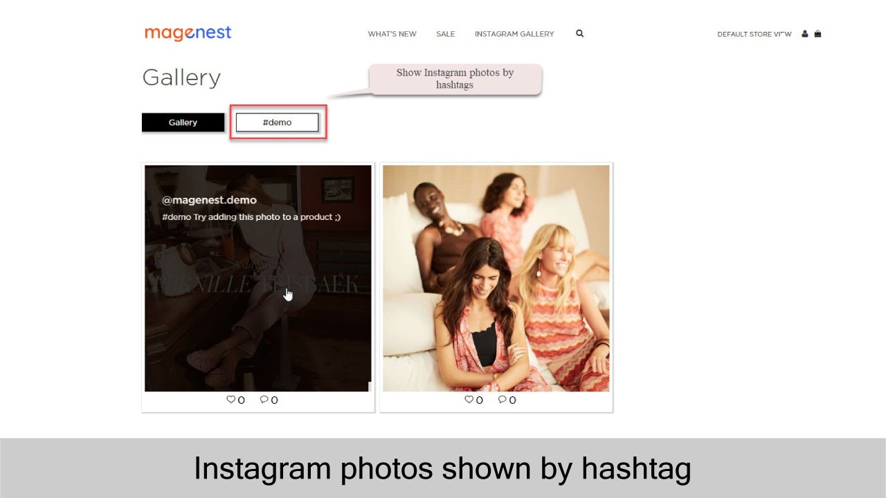Magento Instagram Extension gallery image