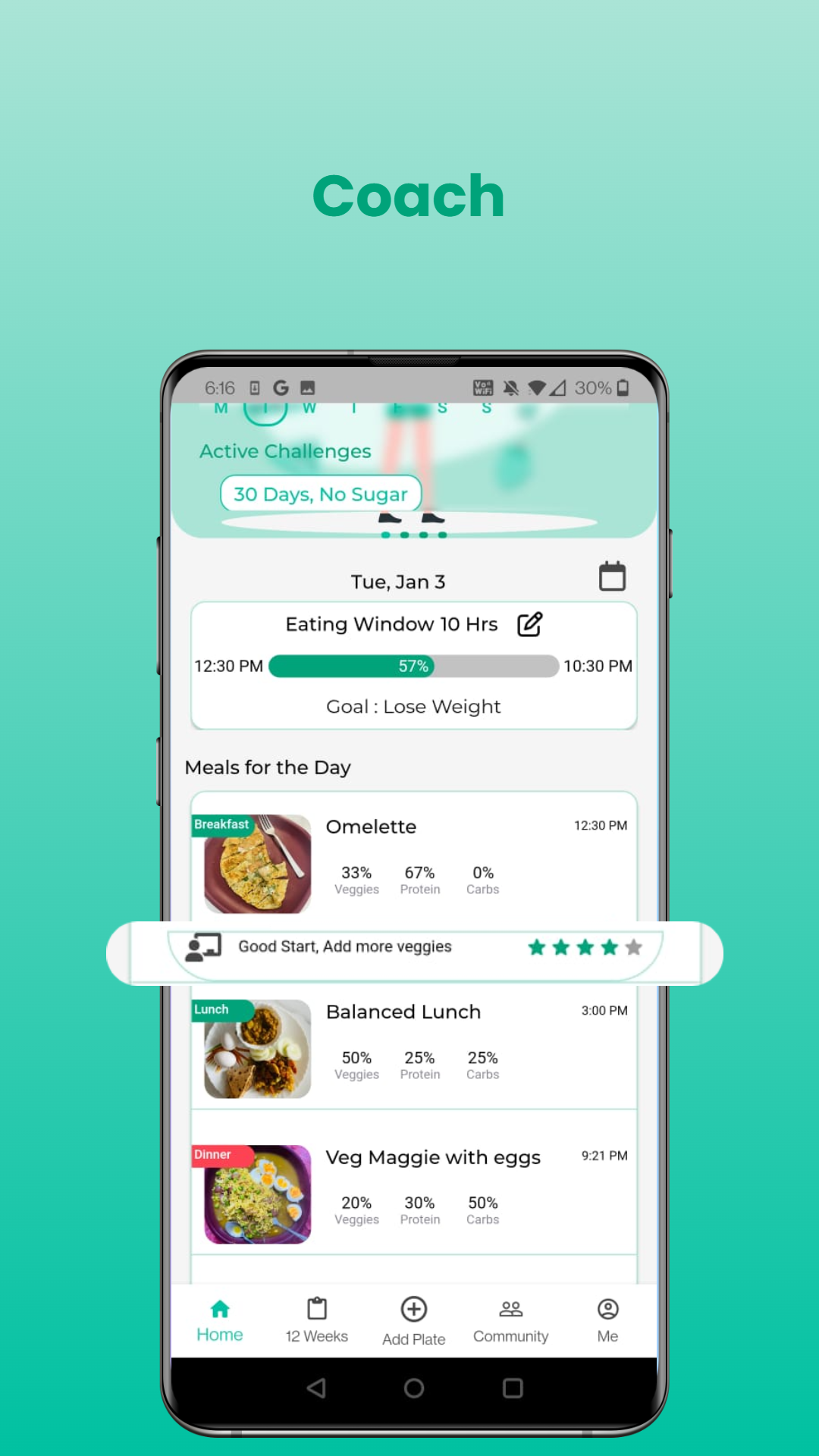 FitCurry - Weight loss with 12 week healthy eating habit program media 3