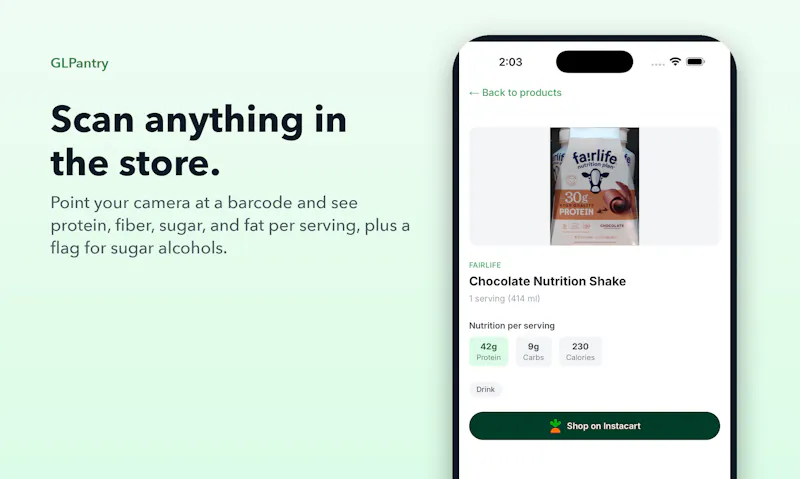 GLPantry screenshot 4