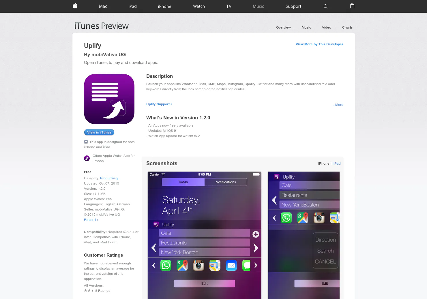 Uplify for iOS