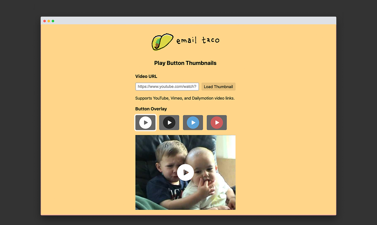 Play Button Thumbnails gallery image