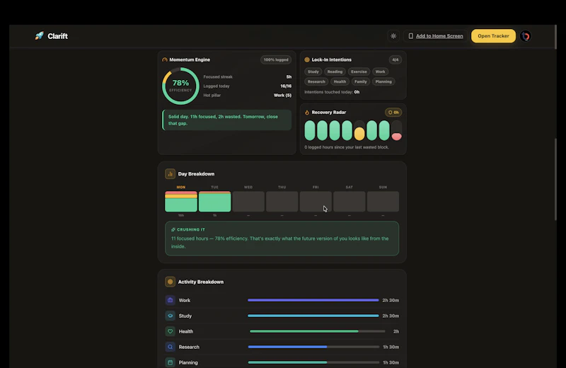 Clarift screenshot 8