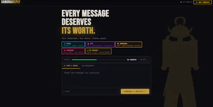 Samurai Reply - Replies you can't write gallery image