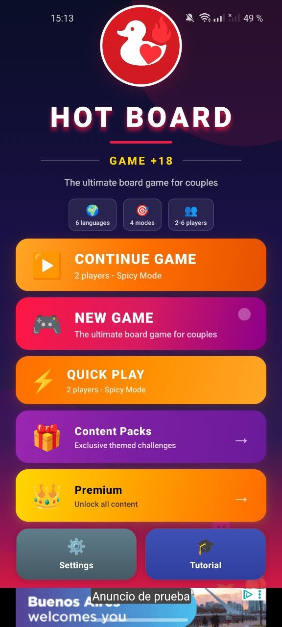 HotBoard Game - Screenshot 5 showing product features and functionality